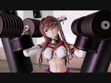 【MMD艦これ】 腹筋バッキバキの大和の撮影会【R-18】