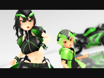 [自作モデル]3Dアバターと化したninja250先輩＆FZ6 FAZER S2くん[ロキ]