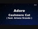 Adore - Cashmere Cat ft. Ariana Grande Karaoke 【With Guide Melody】