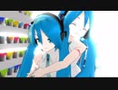 【MMD】E-girls YMCA ヤングマン 17体の初音ミクで試作中でスカート破綻どしたらいいの・・・・