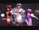 【MMD東方】咲夜＆美鈴＆パチュリーで「桃源恋歌」【1080Ｐ】