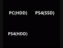 PC(HDD),PS4(SSD),PS4 (HDD)ロード時間比較【The_Division】