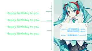 【miku~gumi】Happy birthday to you~Twinkle Twinkle Little Star