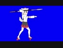 やり投げをするLMINU