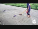 [ストリートミニ四駆]Agus Rochman' son show us how he turn with his Wild Mini 4WD!