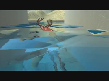 鹿が溺れるだけの動画