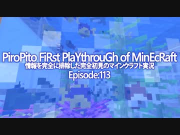 情報完全遮断完全初見でマインクラフト#113