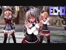 【MMD艦これ】ザラとポーラとプリンツ・オイゲンでECHO　ニーソガーターVer.　歌詞つき