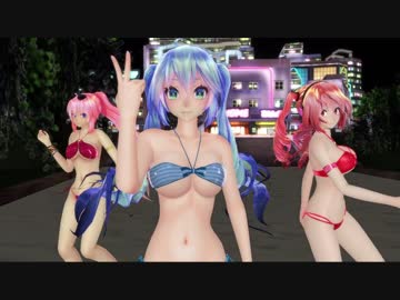 【MMD】ルカ・テト・ミクさんで虎視眈々.柿チョコさんver.