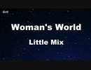 Woman's World - Little Mix Karaoke 【With Guide Melody】