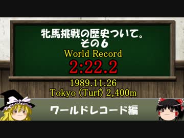 競馬の牝馬挑戦の歴史について　その６