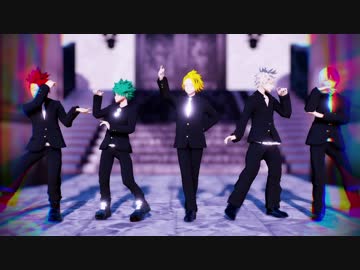 【MMDヒロアカ】ガチ百合の女王【緑谷/爆豪/轟/切島/上鳴】