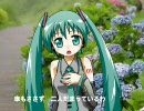 【初音ミク】が「雨」を歌いました