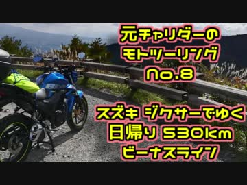 [CeVIO車載]元チャリダーのモトツーリング8  日帰りビーナスライン [GIXXER ジクサー]