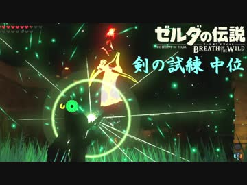 【実況】新たな冒険へ！ゼルダの伝説 ブレスオブザワイルド 剣の試練リベンジ【中位前編】