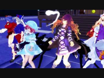 【東方MMD】爆乳戦隊VS美脚戦隊【東方五大老＆にがもん三人娘＆妖夢＆うどんげ】【ぱんつ注意】【1080p】【MMD】