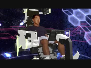 コックピットでインタビューを受ける先輩