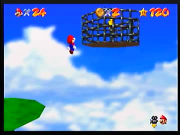[WR]マリオ64　とりかごへストーン　10秒14