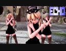 【MMD艦これ】ザラとポーラとプリンツ・オイゲンでECHO　DTを殺すセーターVer.　歌詞つき