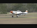 車のエンジン(V8)を搭載したP-51(レプリカ機)
