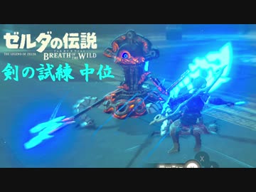 【実況】新たな冒険へ！ゼルダの伝説 ブレスオブザワイルド 剣の試練リベンジ【中位後編】