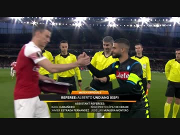 《18-19ヨーロッパリーグ》 [ベスト8・1stレグ] アーセナル vs ナポリ