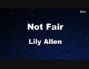 Not Fair  - Lily Allen Karaoke【With Guide Melody】