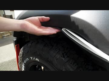 新型ジムニーシエラに自作ゴムフェンダー