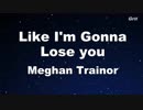 Like I'm Gonna Lose You - Meghan Trainor ft. John Legend Karaoke 【No Guide Melody】