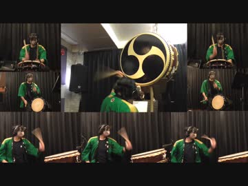 【和太鼓で】艦これBGM「瑞雲の空」【叩いてみたの】