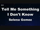 Tell Me Something I Don't Know - Selena Gomez Karaoke 【No Guide Melody】