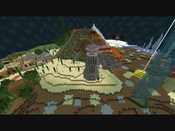Minecraft　ジ・エンドを我がバイオームに染め上げる　完成映像集1