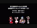 第15回東方Project人気投票 音楽部門ランキング TOP200～151