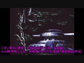 ジオン軍ＭＳ便覧　宇宙世紀７９年宇宙編～mod制作者による一年戦争のMSの生産数・運用解説外伝２