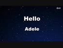 Hello - Adele Karaoke【No Guide Melody】