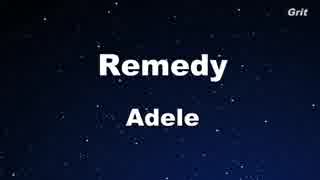 Remedy - Adele Karaoke【With Guide Melody】