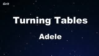 Turning Tables - Adele Karaoke 【With Guide Melody】