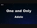 One and Only - Adele Karaoke 【With Guide Melody】