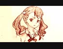 「あの花 あなる」還暦男がHB鉛筆1本で描いてみた。