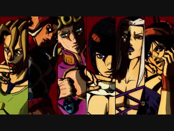 【MMD】護衛チームの『BURNING』【ジョジョ】