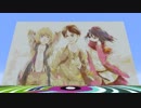 【マイクラ】進撃の巨人 season 3 OP 再現【ドット絵＆演奏】