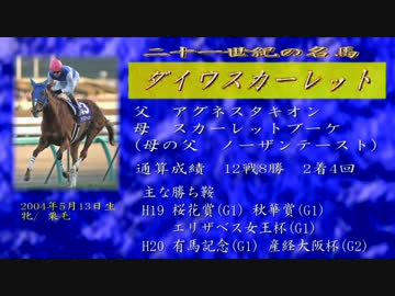 21世紀の名馬　ダイワスカーレット