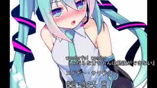 【初音ミク】WONDERFUL WONDER【カバー曲】