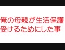 【2ch】俺の母親が生活保護受けるためにした事書く