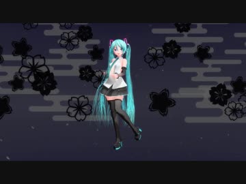 【MMD】髪サラサラなつみ式ミクさんで女の子がクルクル回るモーション