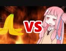 茜ちゃんVSバナナの皮