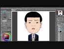 いざ！フットボールアワー岩尾さんの似顔絵。お笑い好上委員会