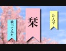 【平成最後に】5人で「栞」を歌ってみた。