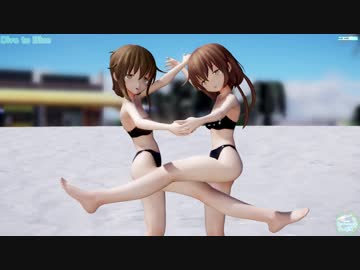 【MMD艦これ】Dive to Blue（電ちゃん_文月）【ray-mmd】