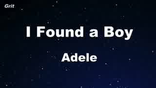 I Found a Boy - Adele Karaoke 【With Guide Melody】